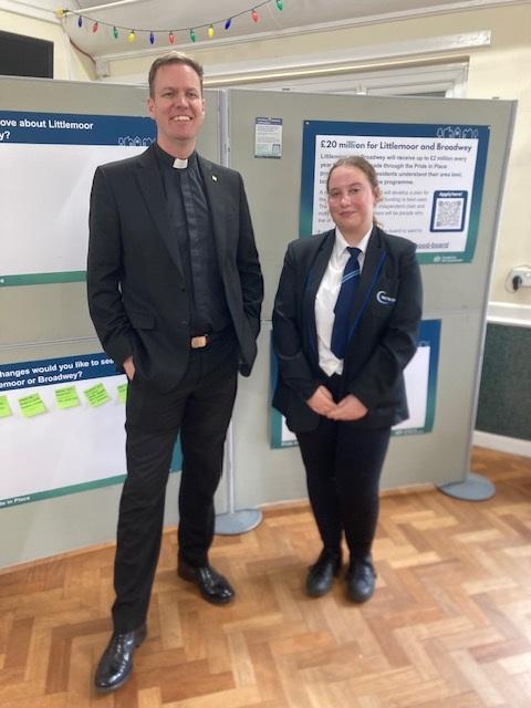 Wey Valley Academy pupils attended 'Pride in Place' launch